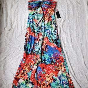 JS Boutique Maxi Gown Jeweled Details